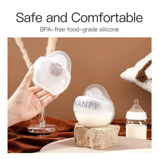 2PCS Wearable Breast Milk Collector Shell Silicone Breastfeeding