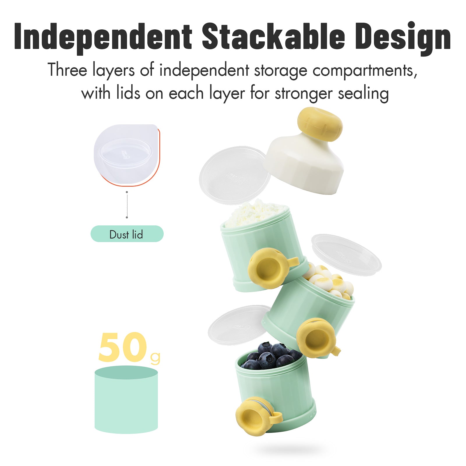 Baby Bottles PopYum Anti-Colic Formula Making Baby Bottle, 2-pack