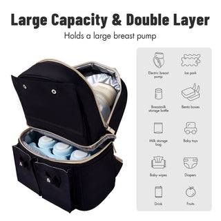 Large Breast Pump Bag with Cooler