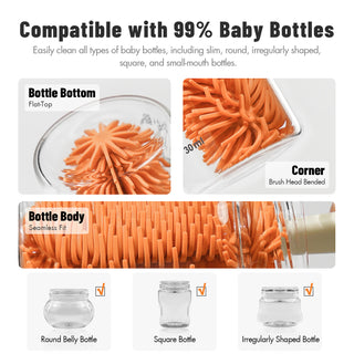 Traveling Bottle Brush Drainer Set