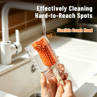Traveling Bottle Brush Drainer Set