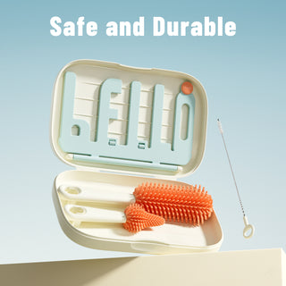 Traveling Bottle Brush Drainer Set