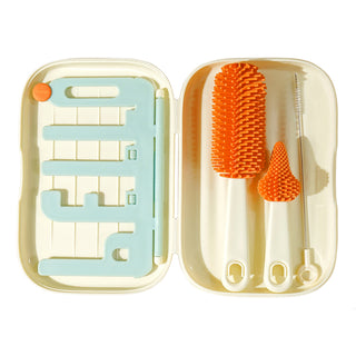 Traveling Bottle Brush Drainer Set